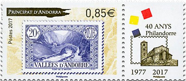 n° 795 - Timbre Andorre Poste