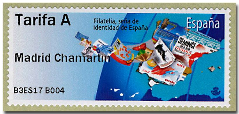 n° 137 - Timbre ESPAGNE Timbres de distributeurs