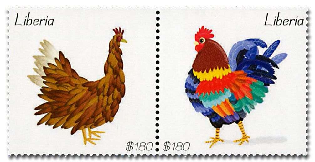 n° 5849/5850 - Timbre LIBERIA Poste