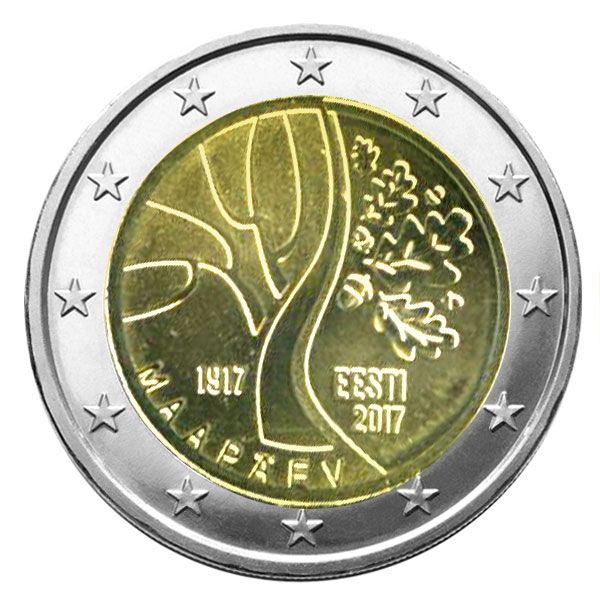 2 EURO COMMEMORATIVE 2017 : ESTONIE ( Route vers l´indépendance)