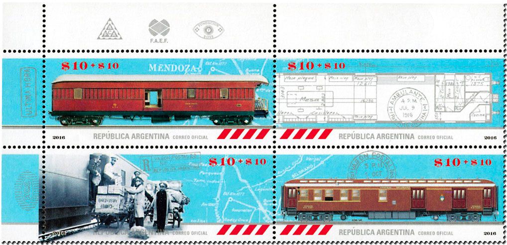 n° 3152/3155 - Timbre ARGENTINE Poste