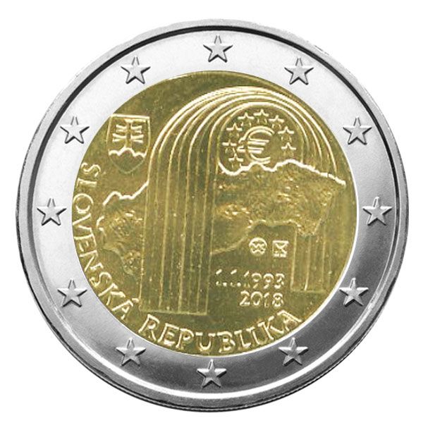 2 EURO COMMEMORATIVE 2018 : SLOVAQUIE (25 ans République Slovaque)