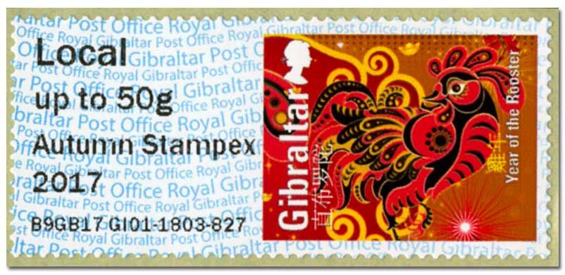 n° 46 - Timbre GIBRALTAR Timbres de distributeurs