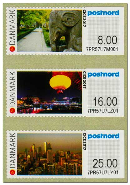 n° 130/132 - Timbre DANEMARK Timbres de distributeurs