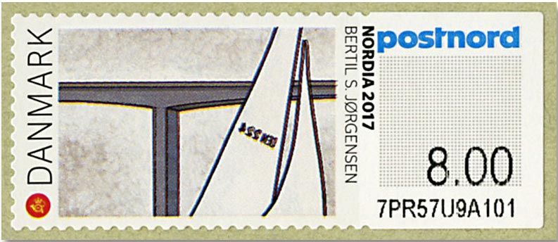 n°133 - Timbre DANEMARK Timbres de distributeurs