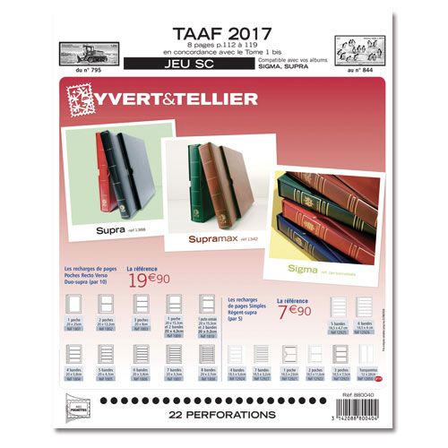 TAAF SC : 2017 (JEUX AVEC POCHETTES)