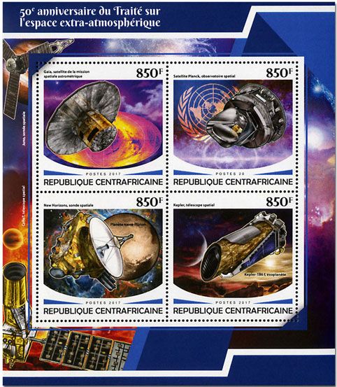 n° 5217/5220 - Timbre CENTRAFRIQUE Poste