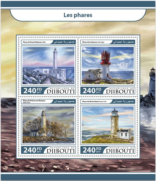 n° 1492/1495 - Timbre DJIBOUTI Poste