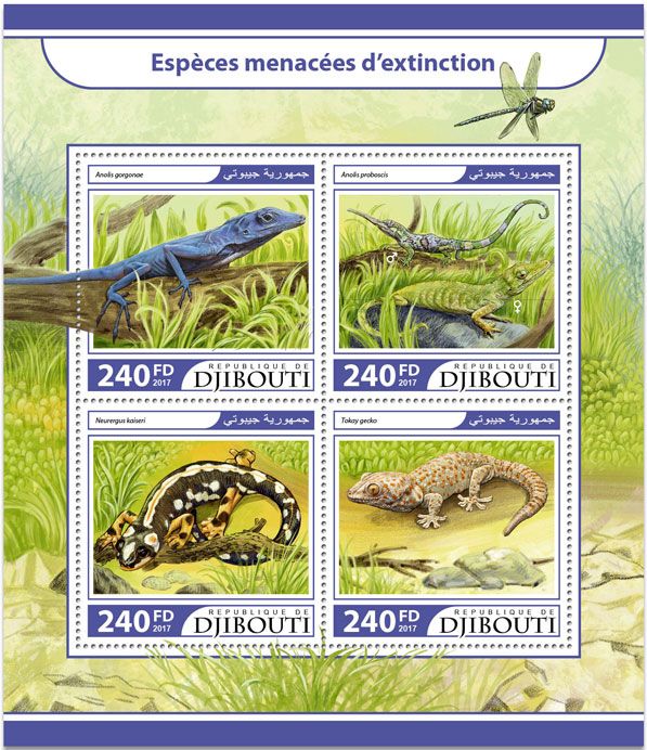 n° 1548/1551 - Timbre DJIBOUTI Poste