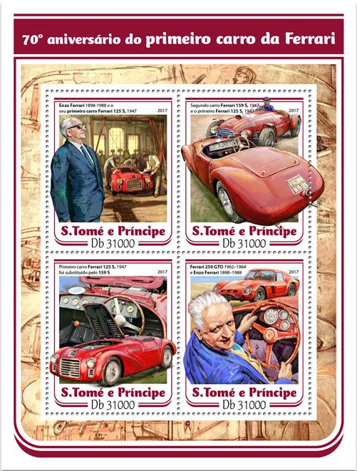 n° 5733/5736 - Timbre SAINT-THOMAS ET PRINCE Poste