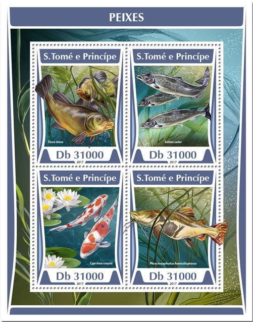 n° 5797/5800 - Timbre SAINT-THOMAS ET PRINCE Poste