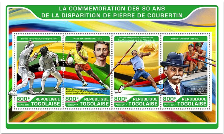 n° 5586/5589 - Timbre TOGO  Poste