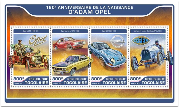 n° 5594/5597 - Timbre TOGO  Poste