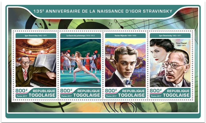 n° 5634/5637 - Timbre TOGO  Poste