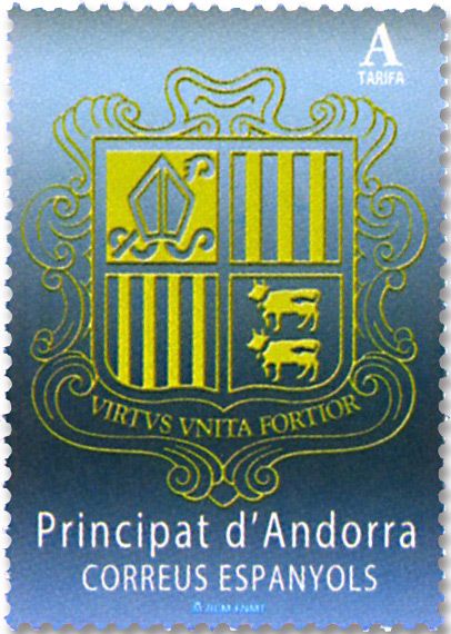 n° 451 - Timbre ANDORRE ESPAGNOL Poste