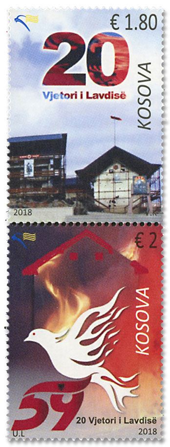 n° 273/274 - Timbre KOSOVO Poste