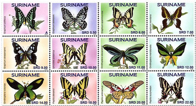 n° 2748/2759 - Timbre SURINAME Poste