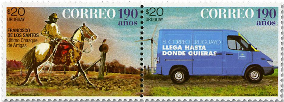 n° 2866/2867 - Timbre URUGUAY Poste