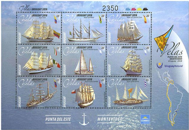 n° 2879/2887 - Timbre URUGUAY Poste