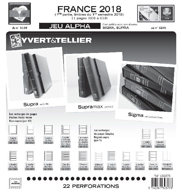 FRANCE ALPHA : 2018 - 1ER SEMESTRE (JEUX SANS POCHETTES)