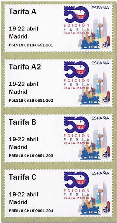 n° 146 - Timbre ESPAGNE Timbres de distributeurs