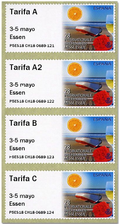 n° 147 - Timbre ESPAGNE Timbres de distributeurs