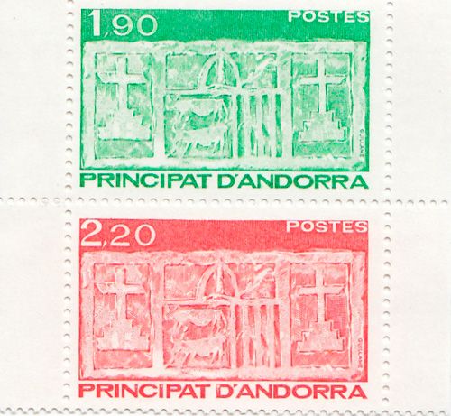 n° 356A -  Timbre Andorre Poste