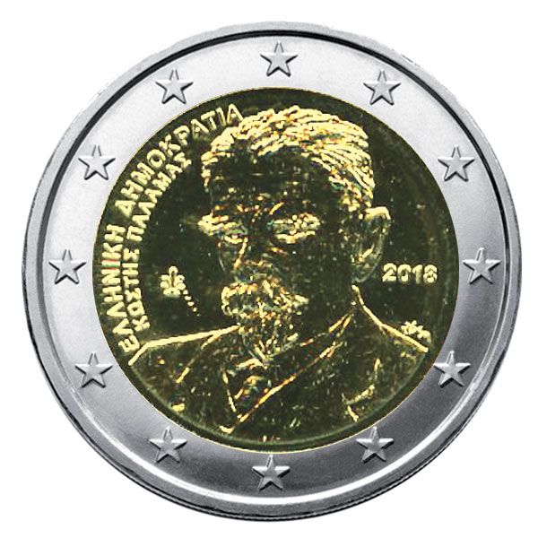 2 EURO COMMEMORATIVE 2018 : GRECE (KOSTIS PALAMAS)