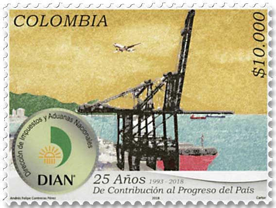 n° 1899 - Timbre COLOMBIE Poste