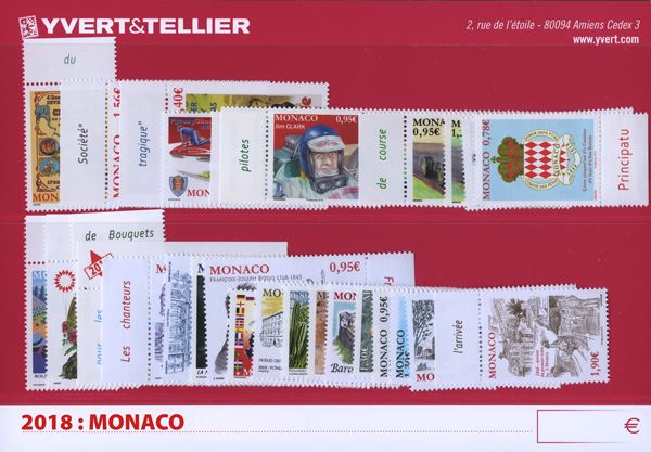 nr. 3010/3061 -  Stamp Monaco Year set (2015)