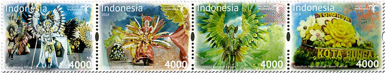 n° 2884/2887 - Timbre INDONESIE Poste