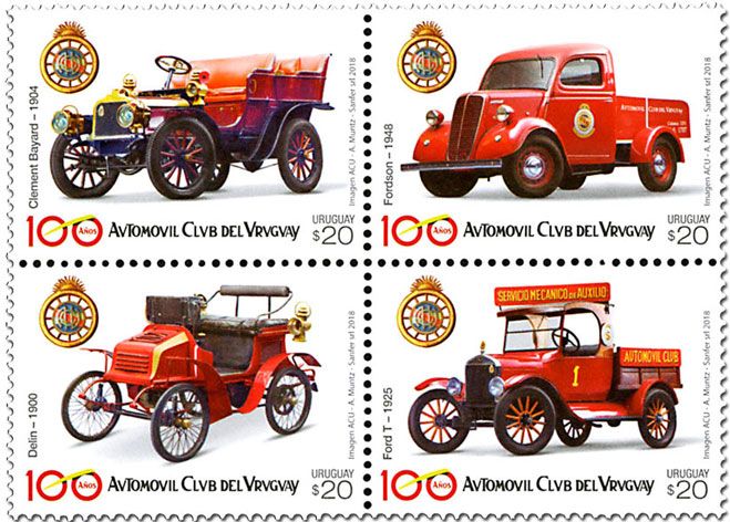 n° 2892/2895 - Timbre URUGUAY Poste