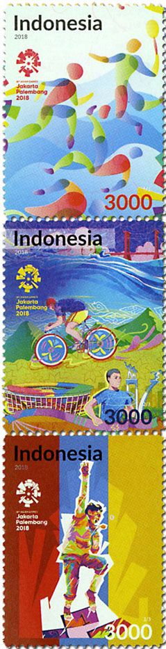 n° 2895/2897 - Timbre INDONESIE Poste