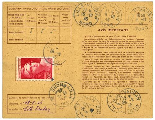 n°733 obl. - Timbre FRANCE Poste