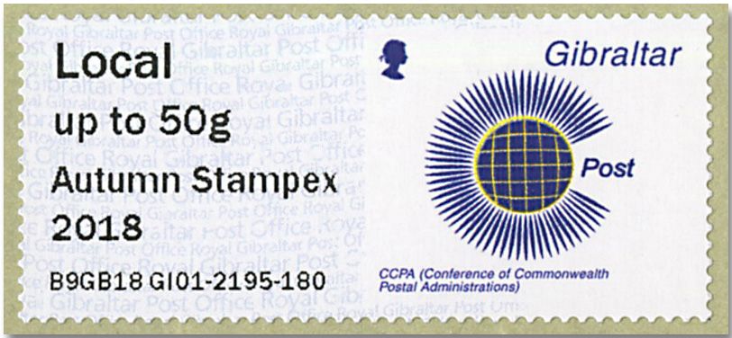 n° 95 - Timbre GIBRALTAR Timbres de distributeurs