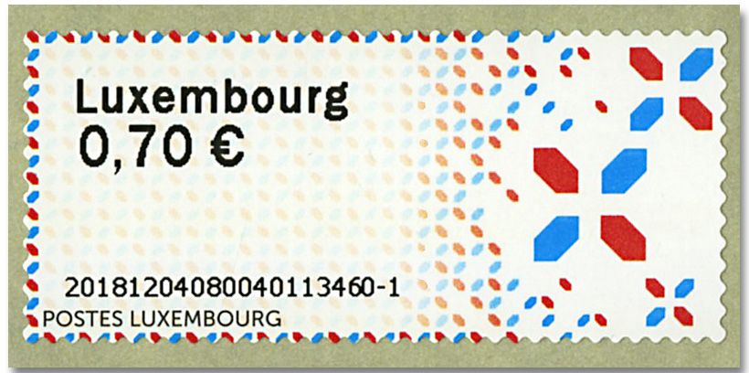 n° 7 - Timbre LUXEMBOURG Timbres de distributeurs