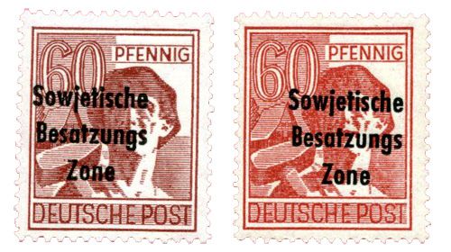 n°195 et A195** (MICHEL) - Timbre ALLEMAGNE BIZONE Poste