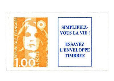 nr. 8b -  Stamp France Self-adhesive