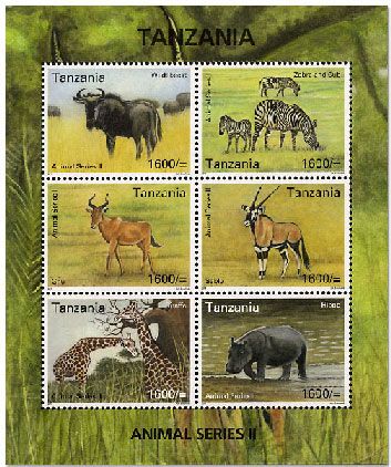 n° 4014A/4014F - Timbre TANZANIE Poste