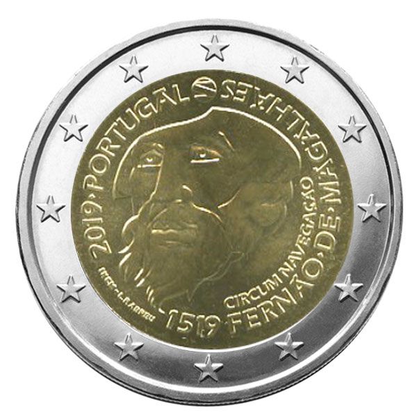 2 EURO COMMEMORATIVE 2019 : PORTUGAL (500e anniversaire du départ de Fernand de Magellan de Séville)