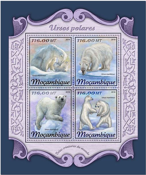 n° 7630/7633 - Timbre MOZAMBIQUE Poste