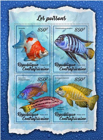 n° 5405/5408 - Timbre CENTRAFRIQUE Poste