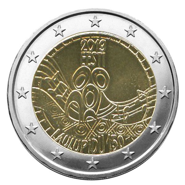 2 EURO COMMEMORATIVE 2019 : ESTONIE (150 ans du premier festival de chanson estonnienne)