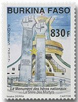 n° 1432 - Timbre BURKINA Poste