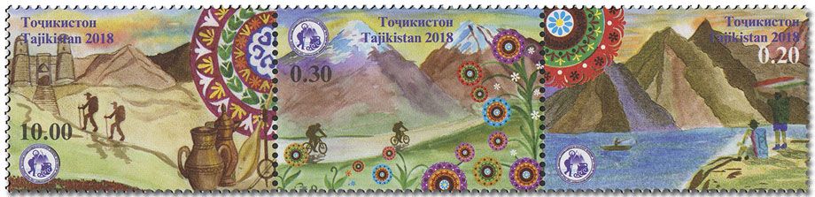 n° 599/600 et n° 601/603 - Timbre TADJIKISTAN Poste