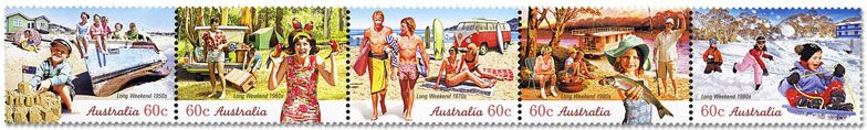 n° 3338/3342 - Timbre AUSTRALIE Poste