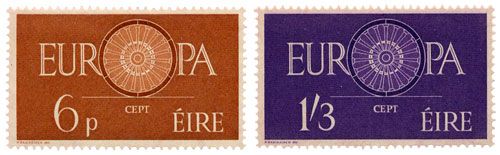 n°146/147** - Timbre IRLANDE  Poste