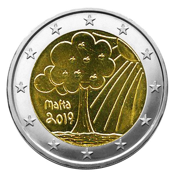 2 EURO COMMEMORATIVE 2019 : MALTE (Nature et environnement)