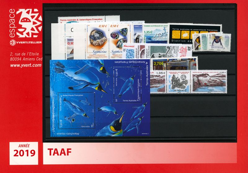 n° 882/F910 - Timbre TAAF Année complète (2019)