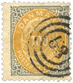 n°29B obl. - Timbre DANEMARK Poste